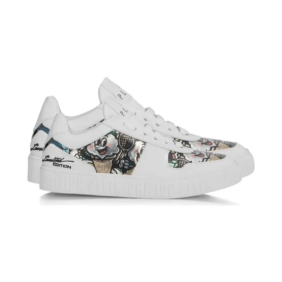 Philipp Plein Low-top met 3D-applicatie “White” (PAFSUSC0945PLE005N)