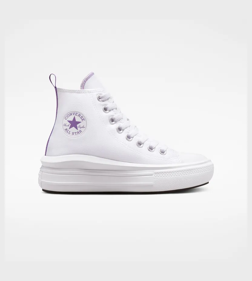 Converse Chuck Taylor All Star Move Platform White/pixel Purple/white
