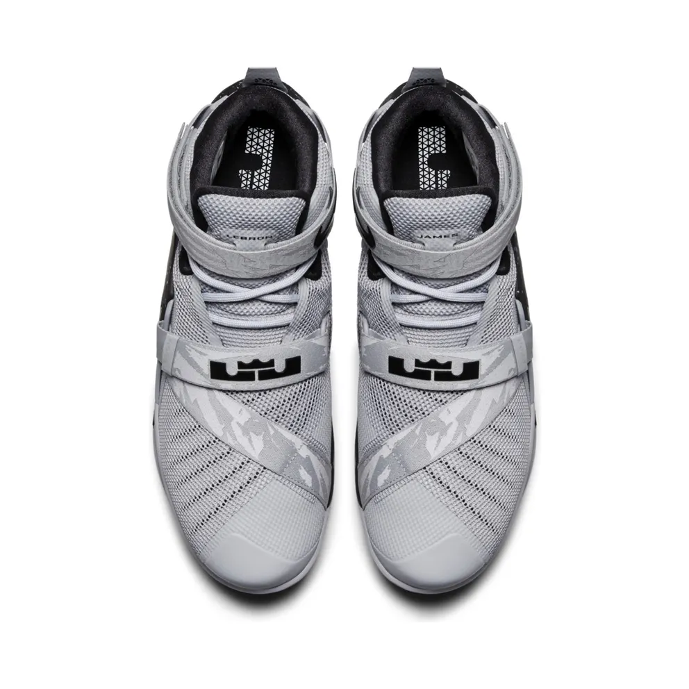 LeBron Soldier 9 Wolf Grey/Black-White (749490-010)