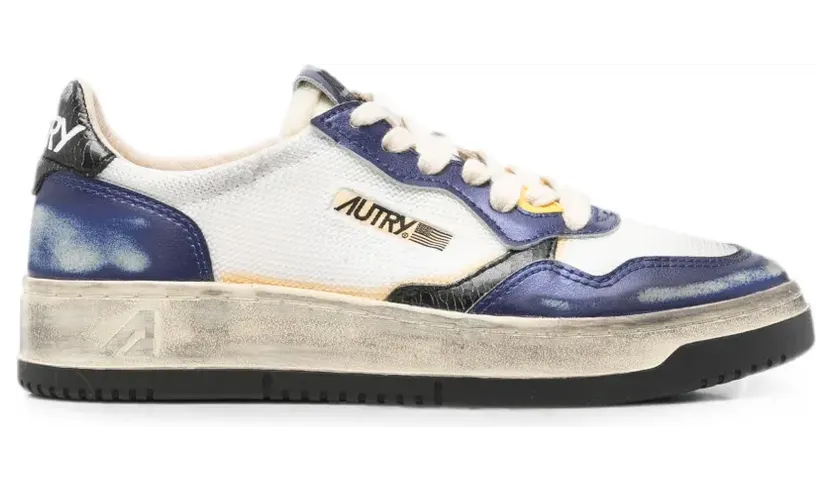 Autry Sneakers met gerafeld-effect – Wit (AVLWKH03)
