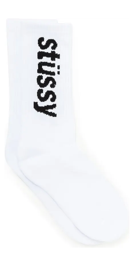 Stüssy Helvetica Jacquard Crew Socks (138742-1201)