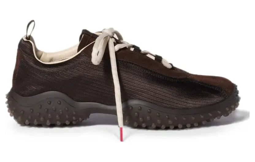 Miu Bubble Sneakers aus Funktionsstoff und Wildleder – Braun (5E806EFA0453M0K)