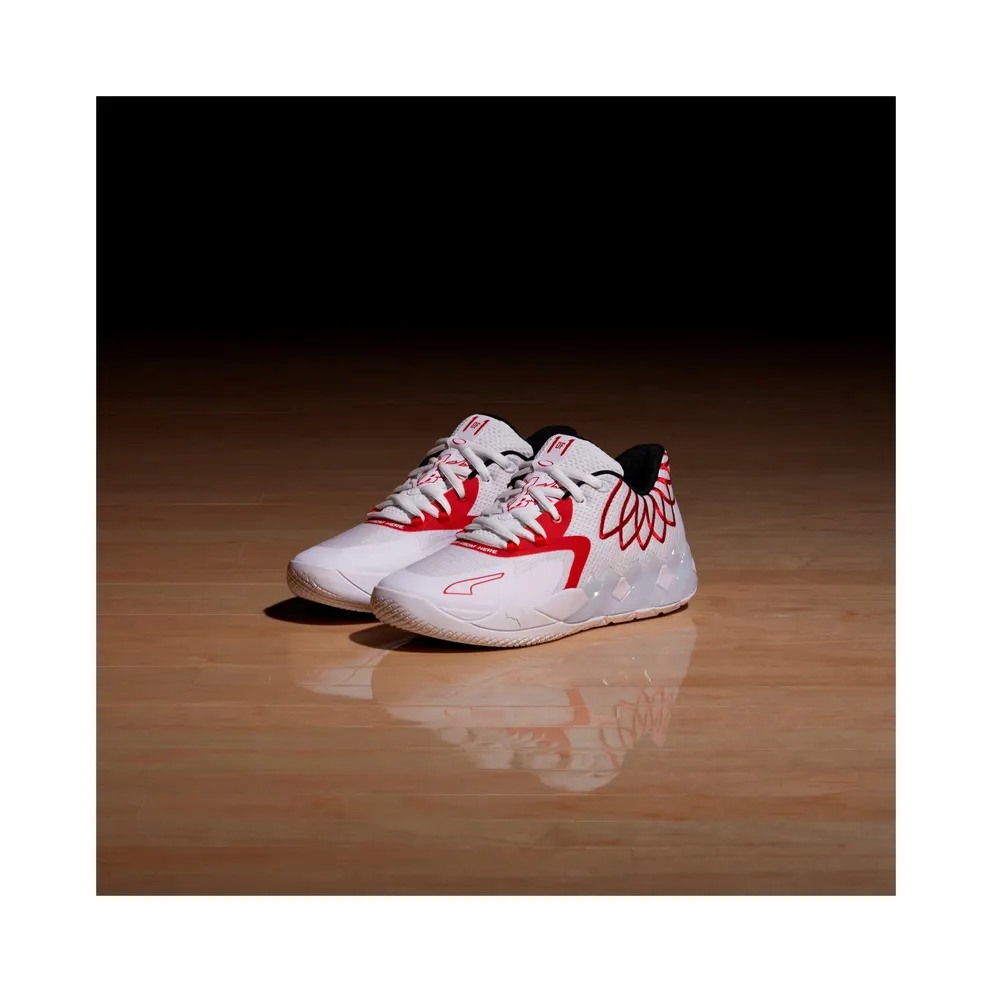 Men’s PUMA Mb.01 Lo White/High Risk Red (376941-10)