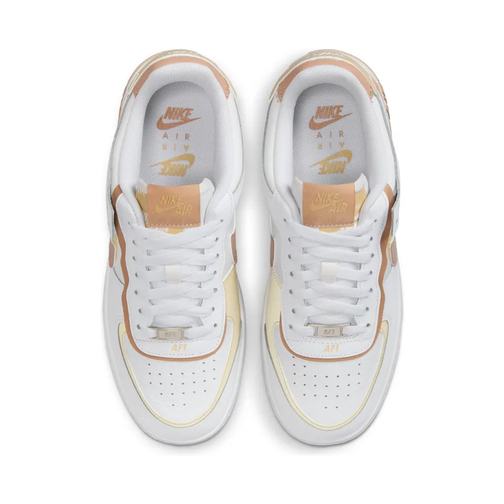 Nike Air Force 1 Low Shadow White Team Gold Rattan (DZ1847-111)