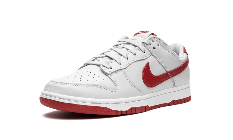 Nike Dunk Low “Vast Grey / Varsity Red” (FJ0832-011)