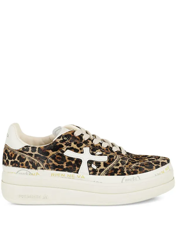 Premiata mit Leopardenprint – Brown (MICOL7034)