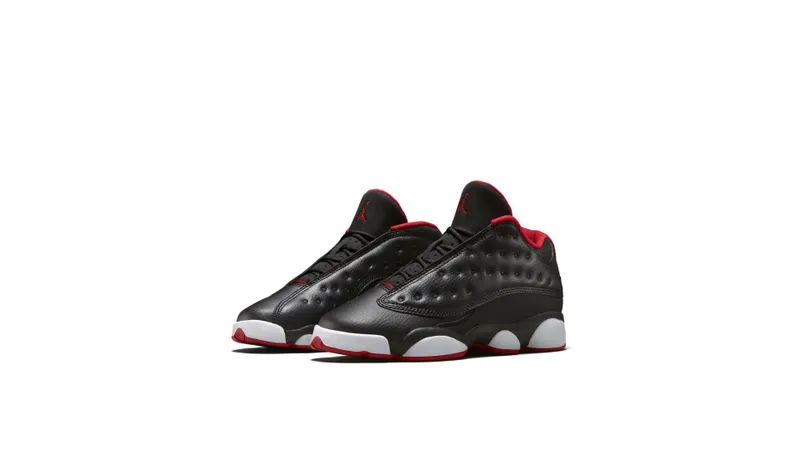 Jordan 13 Retro Low Bred (GS) Black/Metallic Gold-University Red-White (310811-027)
