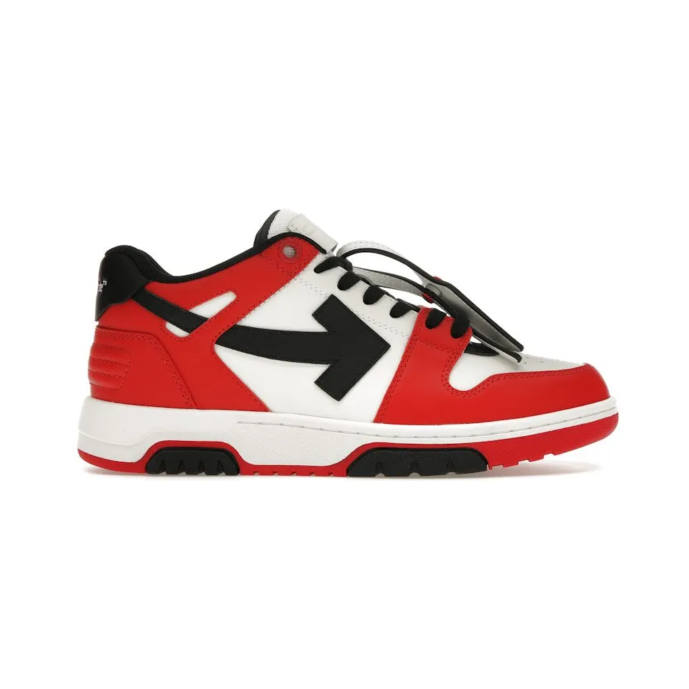 OFF-WHITE Out Of Office OOO Low Tops Red Black (2024) (OMIA189C99LEA013-2510)