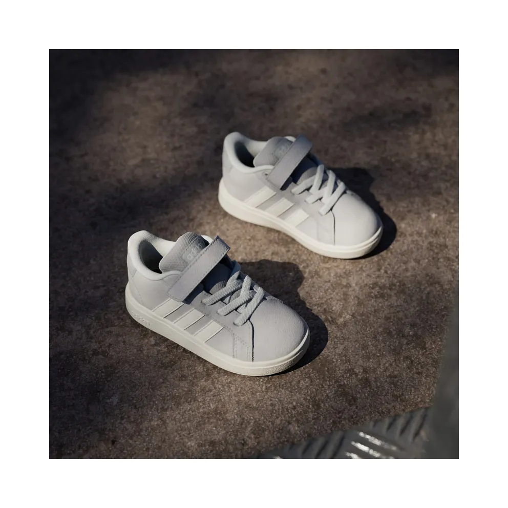 Adidas Grand Court 2.0 Kids Grey Two / Off White / Cloud White (JR0782)