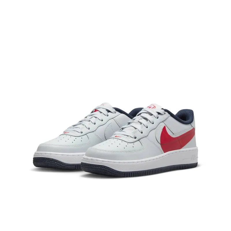 Nike Air Force 1 Low LV8 4 Pure Platinum University Red Obsidian (FQ4118-001)