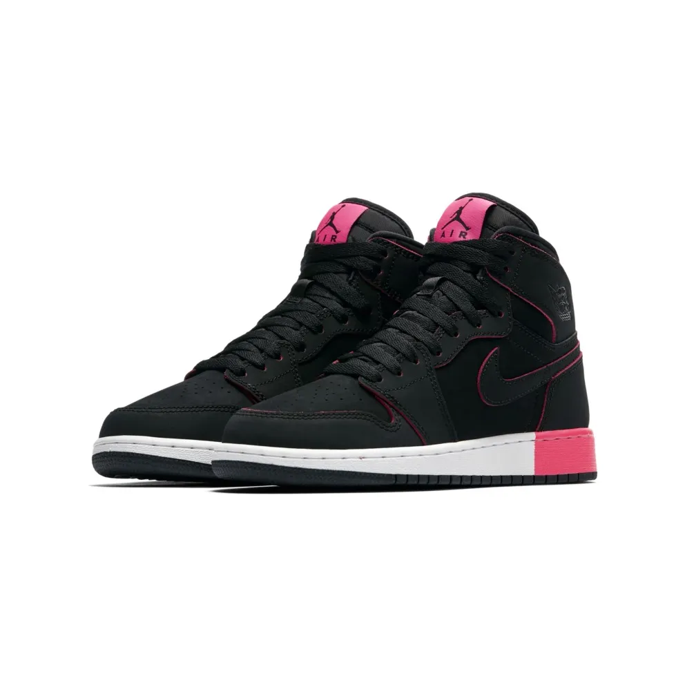 Jordan 1 Retro High Black Hyper Pink White (GS) Black/Black-Hyper Pink-White (332148-024)