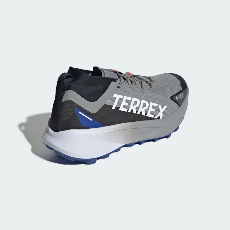 Adidas Terrex Agravic GTX Trail Running Charcoal Solid Grey / Semi Impact Orange / Semi Lucid Blue (IH3773)
