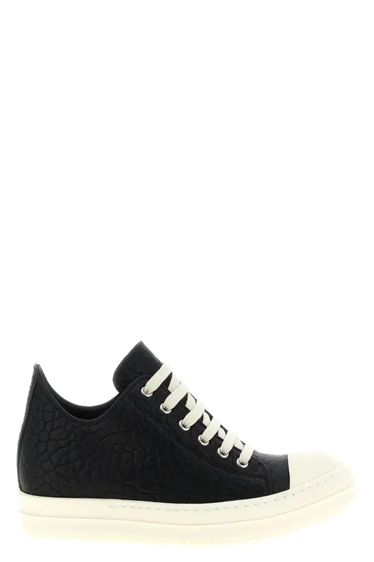 Rick Owens Low Sneaks “White/Black” (RP02F5891LBB911)