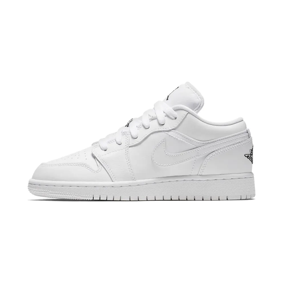 Jordan 1 Low Triple White (GS) White/Black (553560-110)