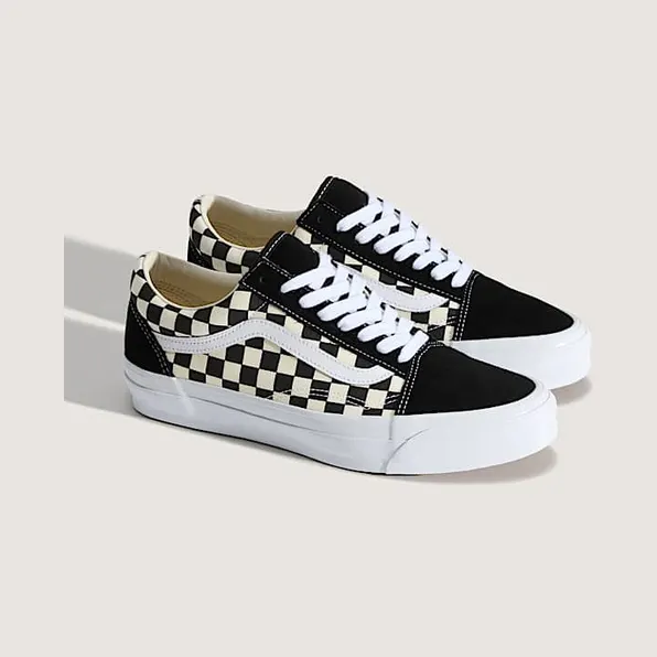 Vans Old Skool 36 LX Checkerboard White Black (VN000CQD2BO)