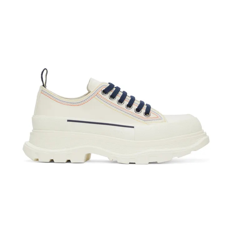 Alexander McQueen Black Tread Slick Low Sneakers (662683W4MV4)