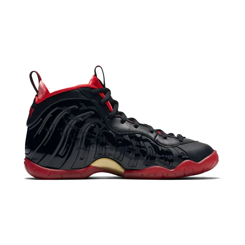 Nike Air Foamposite One Dracula (GS) Black/University Red-Metallic Gold (846077-003)