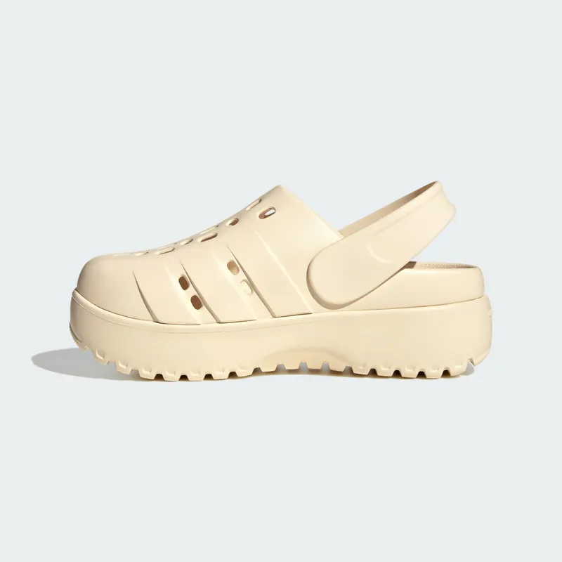 Adidas adilette Platform Clogs Wonder White / Wonder White / Wonder White (JP7159)