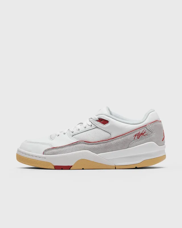 Jordan FLIGHT COURT Summit White / Pure Platinum / Sesame / University Red