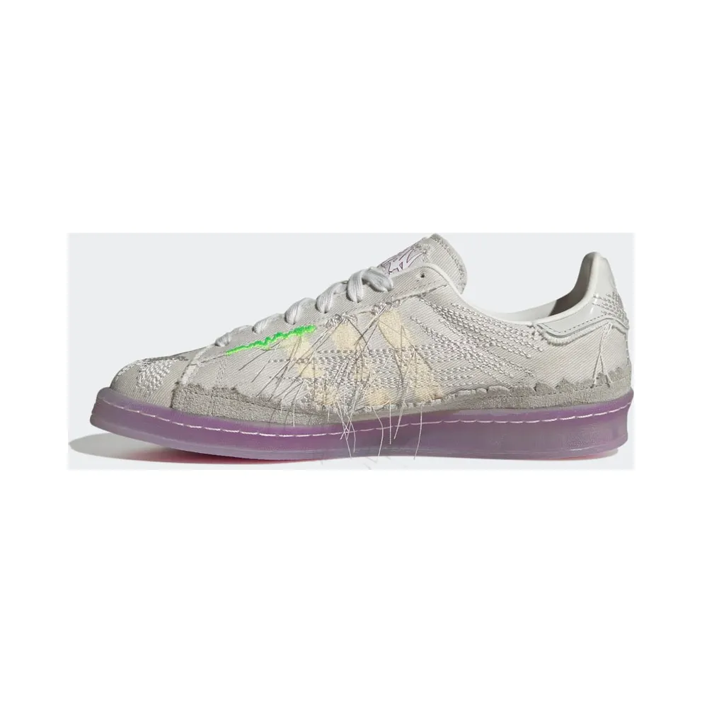 Adidas Campus Youth Of Paris Crystal White / Grey One / Solar Green (ID6805)