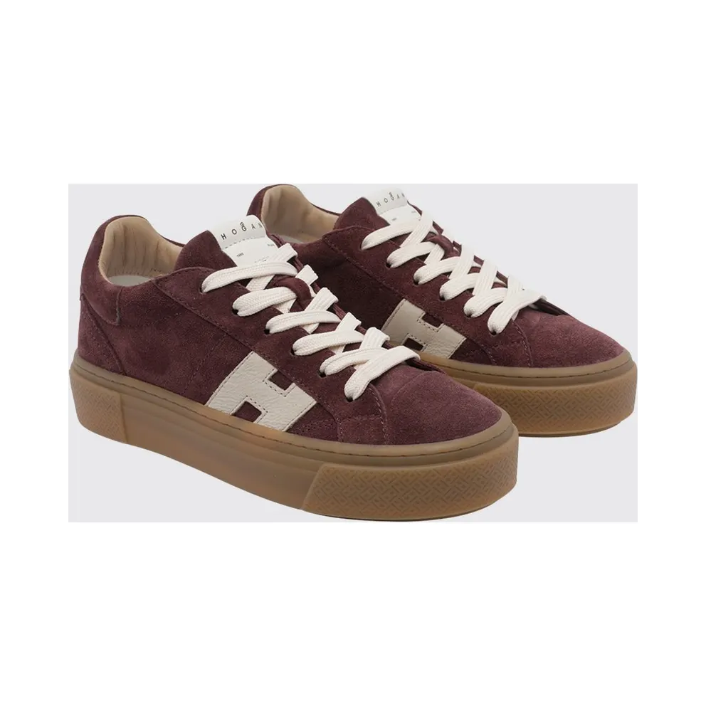 Hogan Crosswind Suede Leather Platform Brown (HXW7050GB00UHT0FD8)