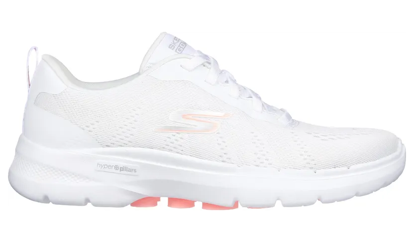 Skechers GO Walk 6 Sky Wind “White / Pink (124623 Wpk)” (124623WPK)
