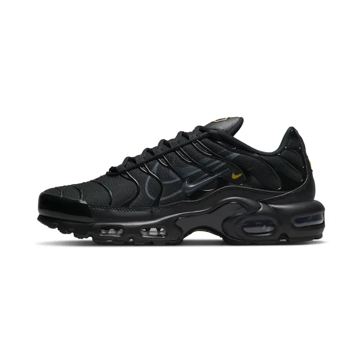 Nike Air Max Plusen “Black / Smoke Grey / Solar Flare / Dark Smoke Grey” (DX2652-001)