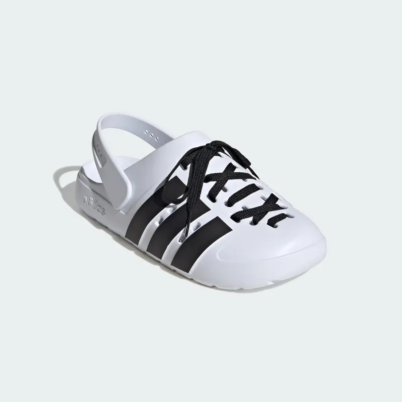 adidas Adilette Clog 2.0 Cloud White Core Black Gold Metallic (JR4027)