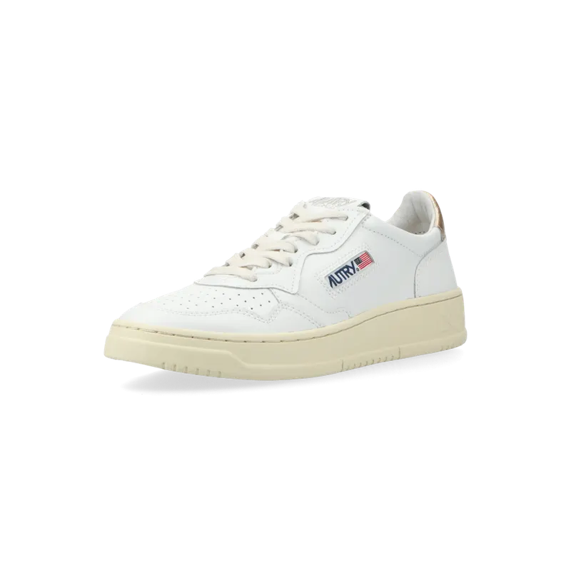 Autry Medalist Low W (White / gold) – AULWLL06