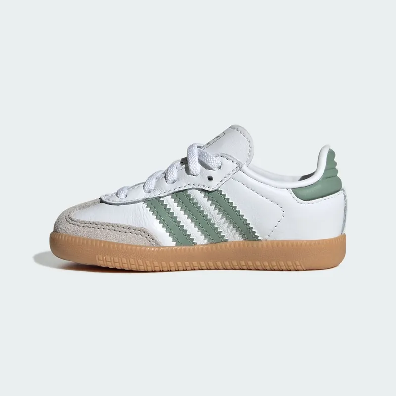 Adidas Samba OG Kids Cloud White / Silver Green / Gum (JP5487)
