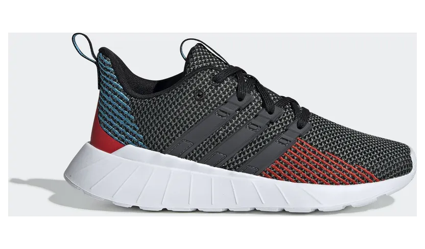 adidas Questar Flow Schuh Core Black / Grey Six / Active Red (G26770)