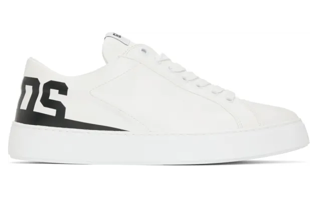 GCDS White and Black Bucket Sneakers (FW21M010001)