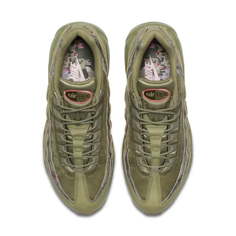 Nike Air Max 95 Floral Neutral Olive (W) Neutral Olive/Arctic Punch-Gum Light Brown-Rush Maroon-Cargo Khaki-Sunset Pulse (AQ6385-200)