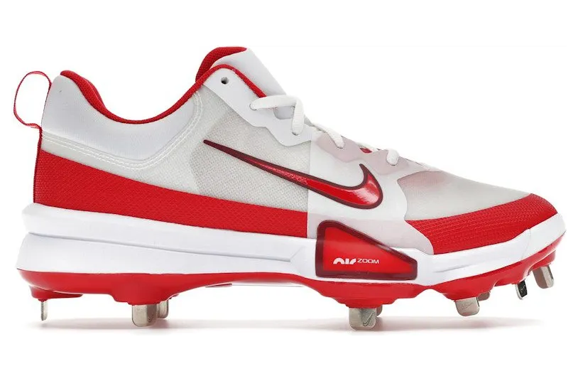 Nike Force Zoom Trout 9 Pro White Team Red University Red (FB2907-104)
