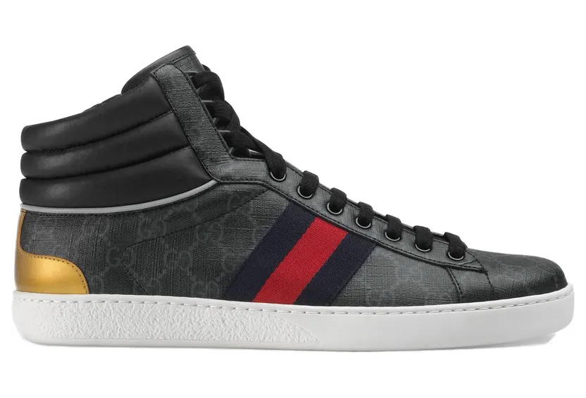 Gucci Ace GG High Top Black