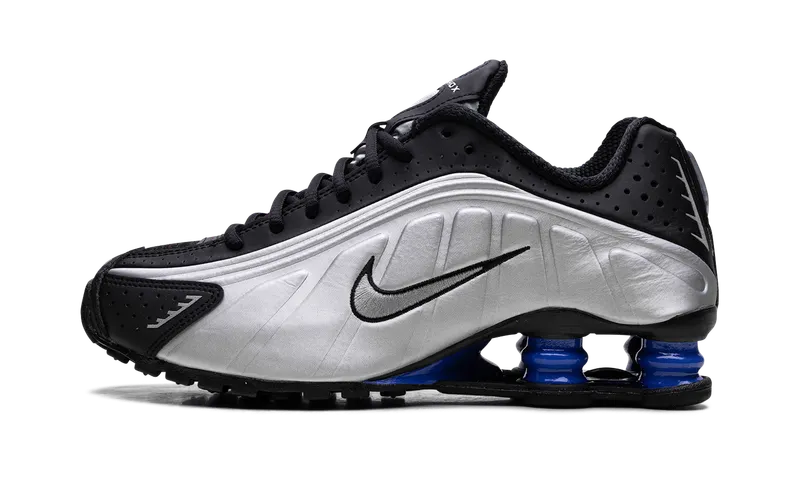 Nike Shox R4 “Metallic Silver Black Racer Blue” (AR3565-006)