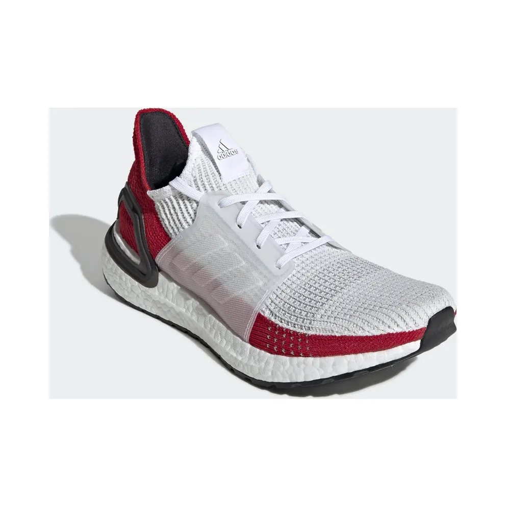 adidas Ultra Boost 19 White Scarlet Cloud White/Scarlet Red (EF1341)