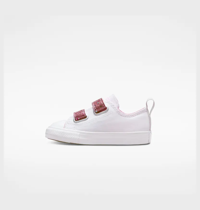 Converse Chuck Taylor All Star Easy-On Glitter Strap Wit/sunrise Pink/wit