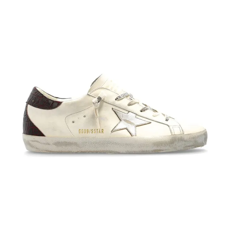 Golden Goose Super-Star White Platinum Burgundy (GWF00102.F007505.82996)