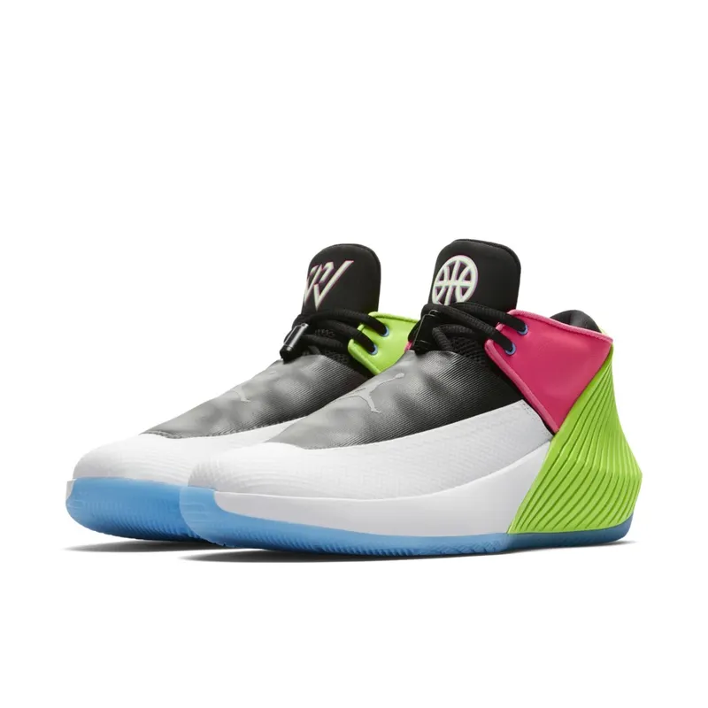 Jordan Why Not Zer0.1 Low Quai54 (2018) White/Metallic Silver-Black (AT9190-100)