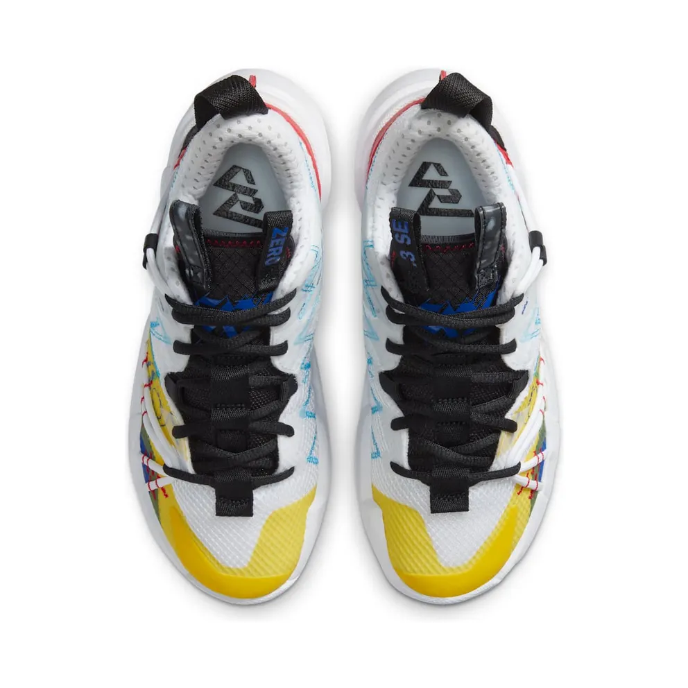 Air Jordan Why Not Zer0.3 SE (GS) 3 “White / Black / Hyper Blue / University Red” (CN8107-100)