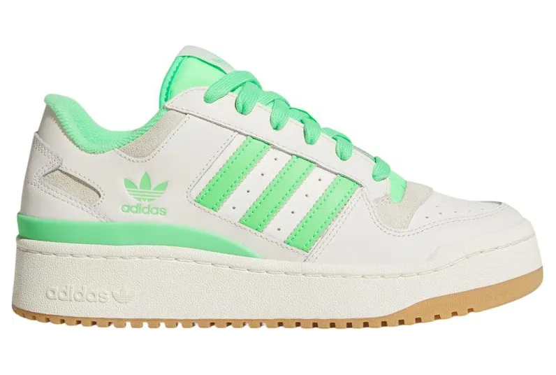 adidas Forum Bold Stripes Cloud White Green Off White (JR0485)