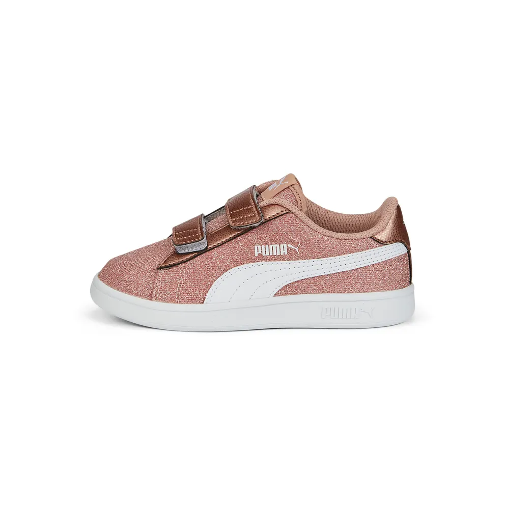 Puma Smash v2 Glitz Glam Kid Pink/White/Gold (36737829)