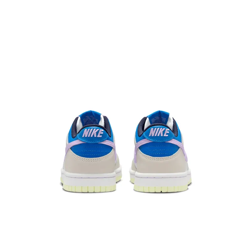 Nike Dunk Low Grade School “Khaki Blue Pink” (FB9109-103)