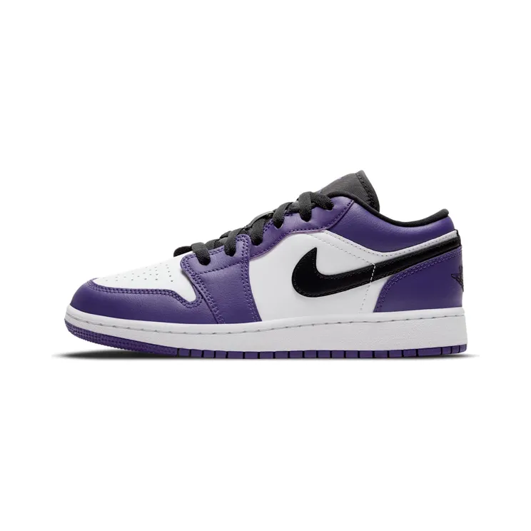 Air Jordan 1 Low GS Court Purple – “Court Purple / Black White” (553560-500)