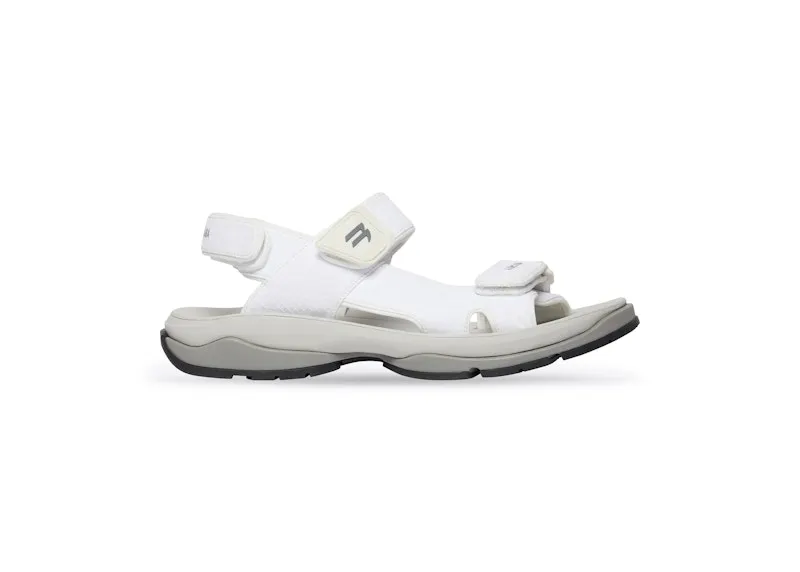 Balenciaga Tourist Sandal White Grey (706277W2CCF1912)