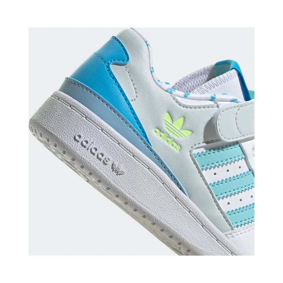 Adidas Forum Low Cloud White / Sky Rush / Clear Aqua (GZ0800)