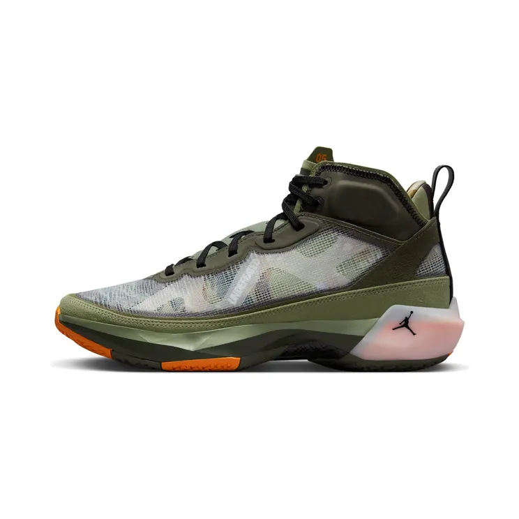 Air Jordan 37 UNDEFEATED – Flight Jacket “Oil Green / Orange Horizon / Twilight Marsh / Black” (DV6255-300)