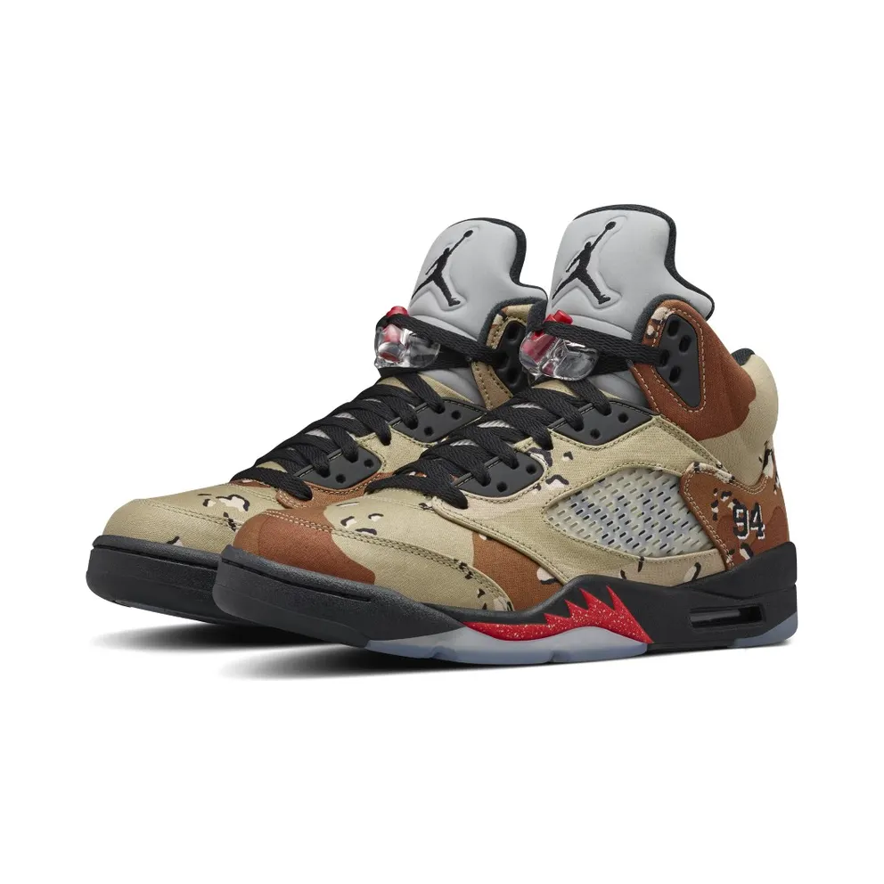 Air Jordan x Supreme Nike AJ V 5 Retro Desert Camo (824371-201)