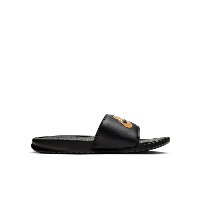 Nike Benassi Slides Just Do It Black/Metallic Gold (343880-016)